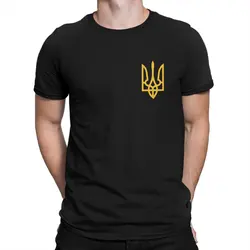 Peace Ukrainnian Zelensky Yellow Tryzub Tshirt Homme Men's Clothing Blusas Polyester T Shirt For Men