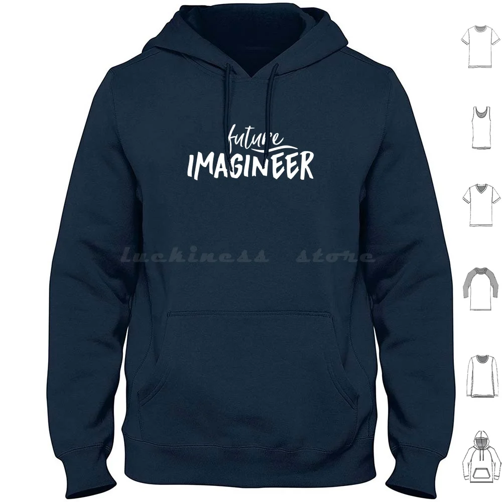 

Толстовка Future Imagineer из хлопка с длинными рукавами Imagineer Parks World Studios Animal Kingdom Cast Member Castle Kids Future