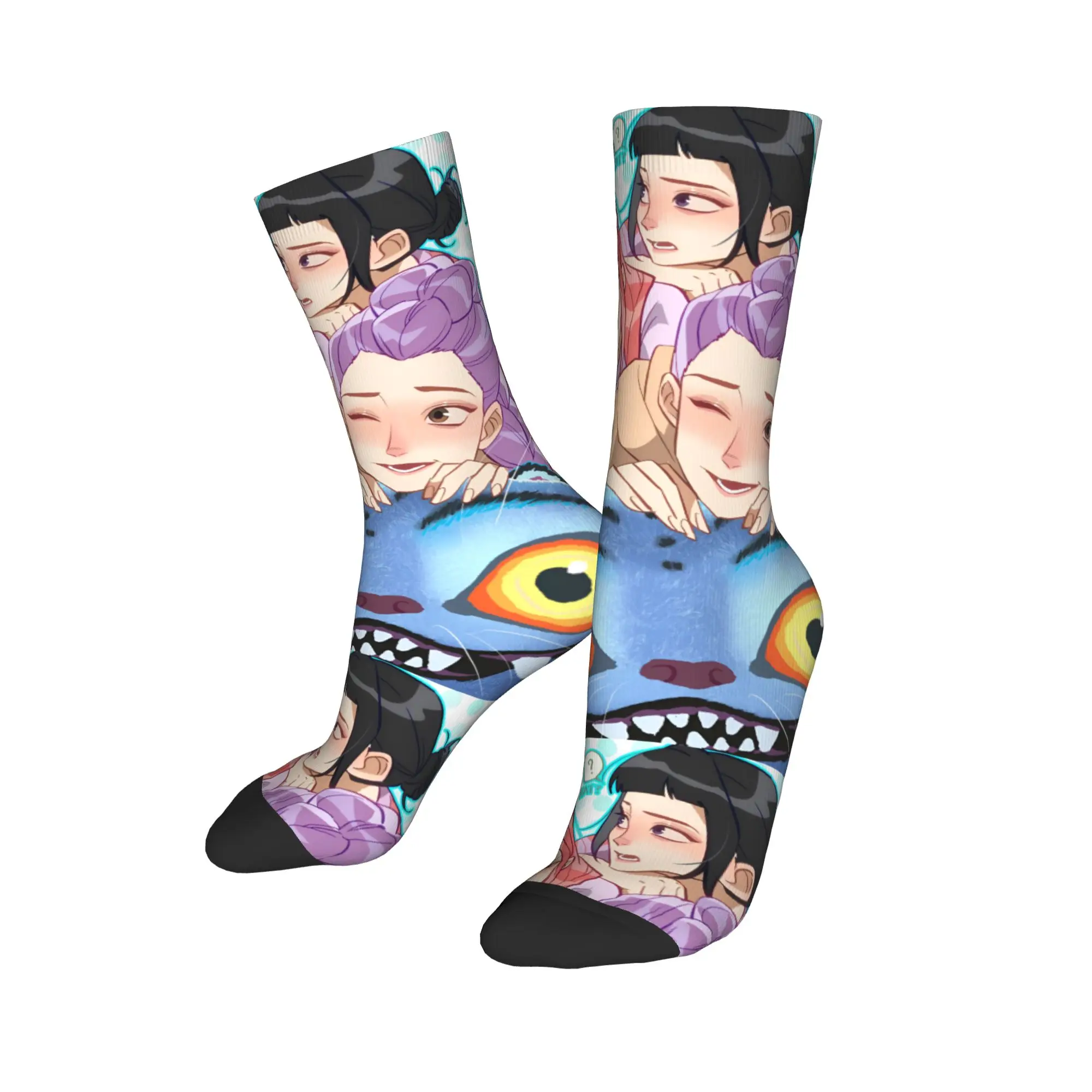 

Музыкальные носки D-Demones H-Hunteres для мужчин и женщин, крутые носки унисекс в стиле манга, весна-лето, осень-зима, модельные носки