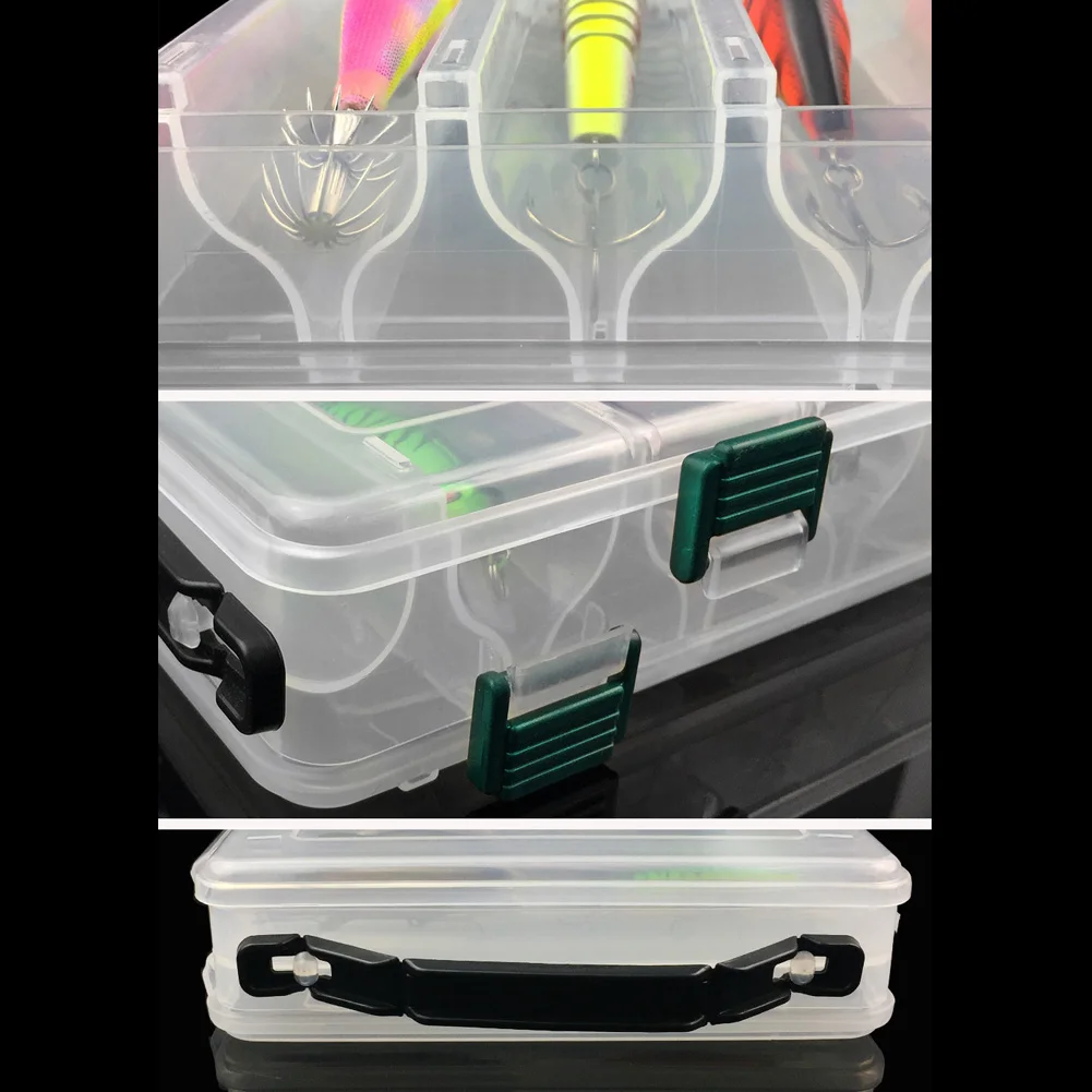 

Коробка для рыболовных приманок с 14 сетками, большой емкости, двухсторонний чехол для хранения рыболовных приманок, портативный многофункциональный чехол для рыболовных крючков, приманка, искусственная приманка