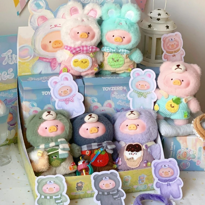 

LuLu Pig 2 Generation Good Times Series Vinyl Face Plush Blind Box Toys Mysterious Box Teddy Binny Key Chain Bags Pendant Gifts