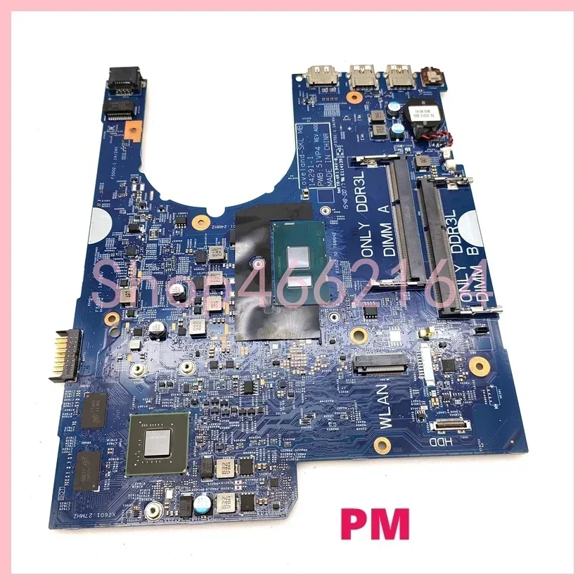 14291-1 With i3 i5 i7-6th Gen CPU UMA / PM Notebook Mainboard For DELL Latitude 3470 3570 Laptop Motherboard 100% Tested OK