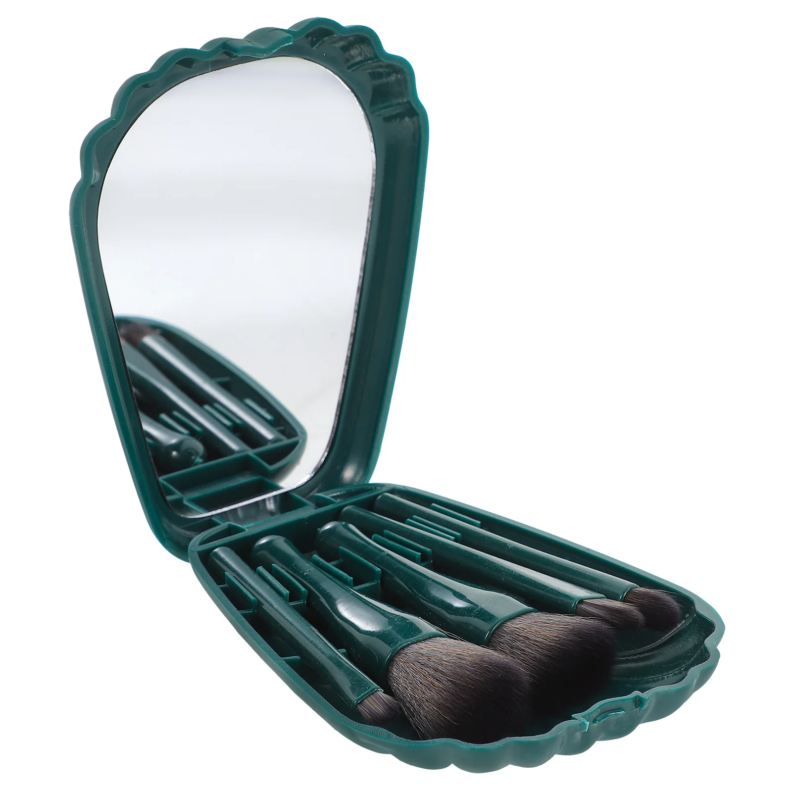 1 set mini set di pennelli per trucco per principianti setole morbide kit di cosmetici durevoli strumenti portatili per ombretto fard in polvere per il viso