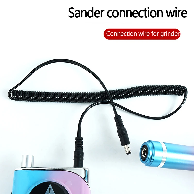 Macchine per lucidare le unghie ricaricabili da 1/1,5 M Maniglia linea di collegamento per accessori per manicure con porta CC a doppia testa