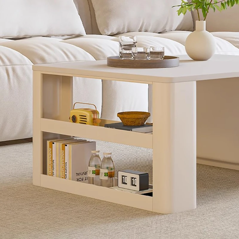 الإبداعية تخزين طاولة القهوة الفاخرة بسيطة الفضاء توفير خمر طاولة جانبية جلام الحديثة الجداول أثاث غرفة المعيشة  #5