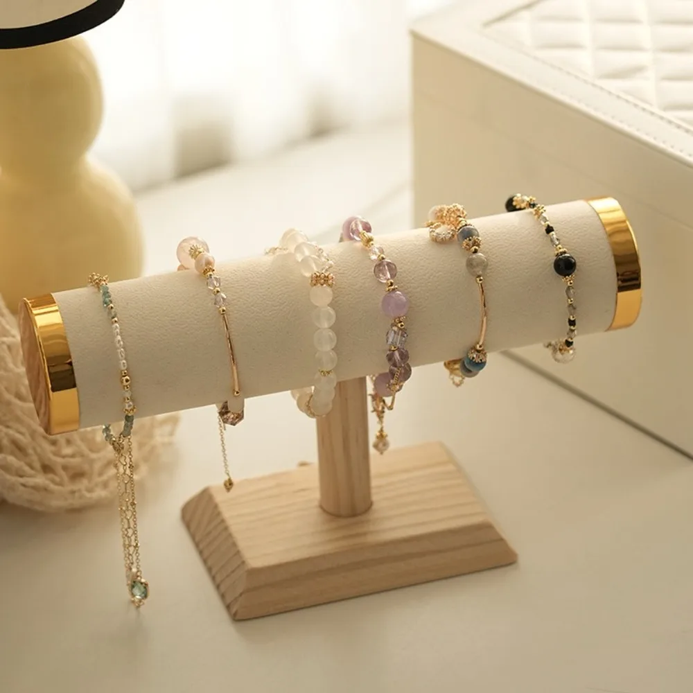 

Fashion T-bar Bracelet Display Stand Gold Woman Bangle Organizer Stand Creative Convenient Jewelry Chain Rack Holder