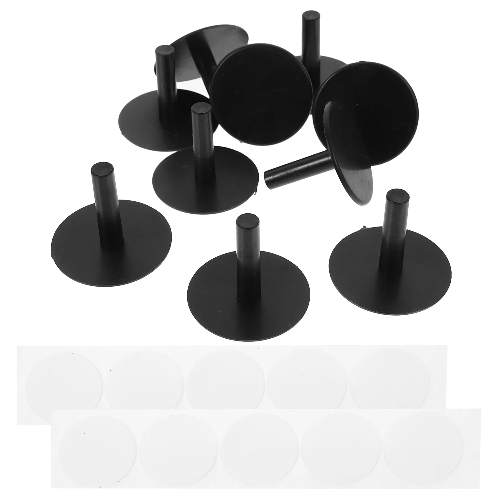 

10 Pcs Little Yellow Duck Display Black Holder Dashboard Unique Plastic Stopper Car Decor Mount Toy Fixed HOLDER