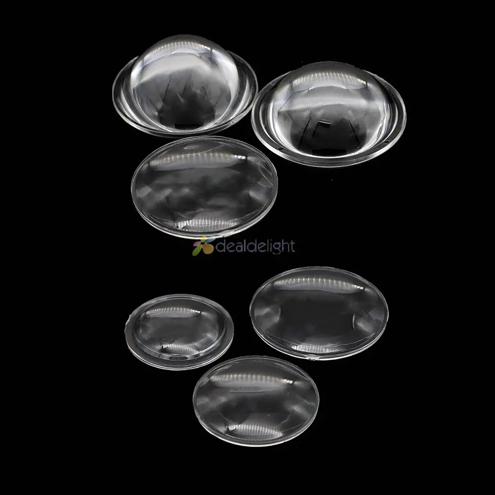 High Quality Optical Glass Transparent LED Lens 28mm 30mm 44mm 50mm 54mm 66mm 78mm 100mm For High Power LED DIY