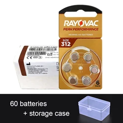 Rayovac Peak Hearing Aid Batteries 312 A312 P312 PR41 UK 1.45v Zinc Air Battery for ITC HSE Hearing Aids Sound Amplifiers