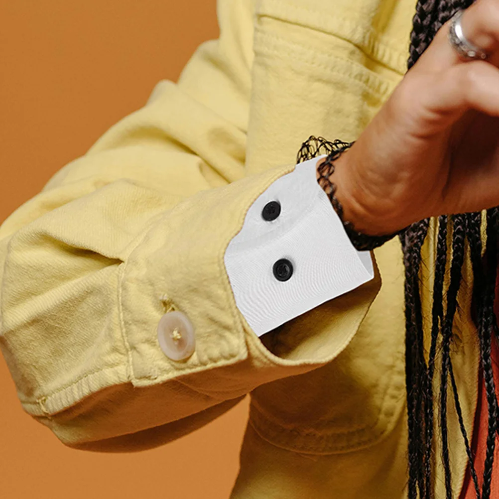 ثلاثية الأبعاد الدانتيل مزين الأصفاد الأبيض انفصال المعصم الأصفاد للنساء كم تمديدات كشكش وهمية طوق مجموعة الإكسسوارات