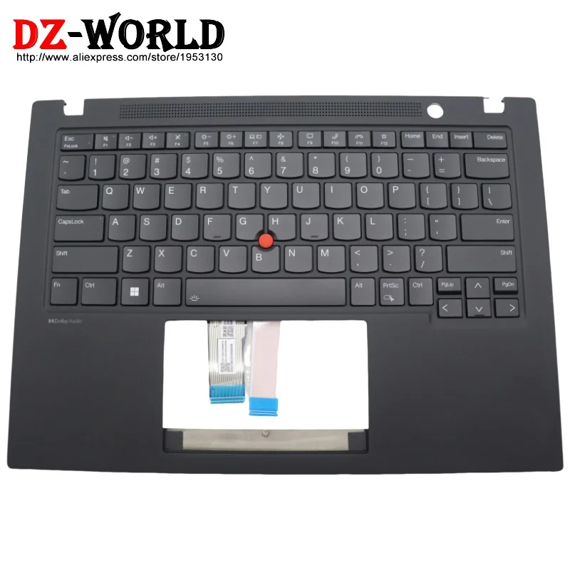 

For Lenovo Thinkpad T14s Gen 4 G4 Keyboard Upper Case Palmrest Shell Cover Black 5M11J05876