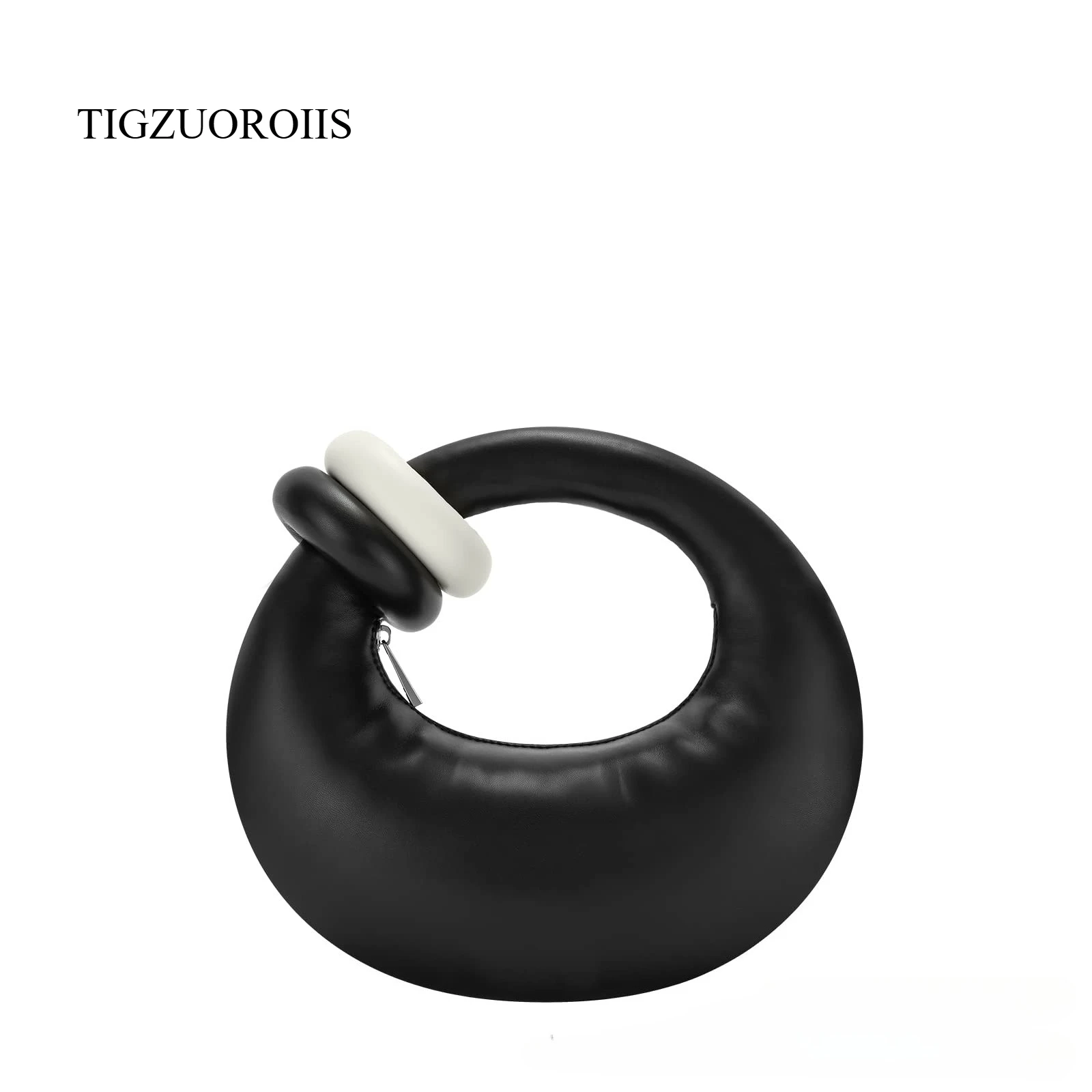 

Fashion Winter Space Cotton Down Black Shoulder Bags Female Leather Flap Crossbody Bag Small Knot Padded Messenger Handbag Bolsa
