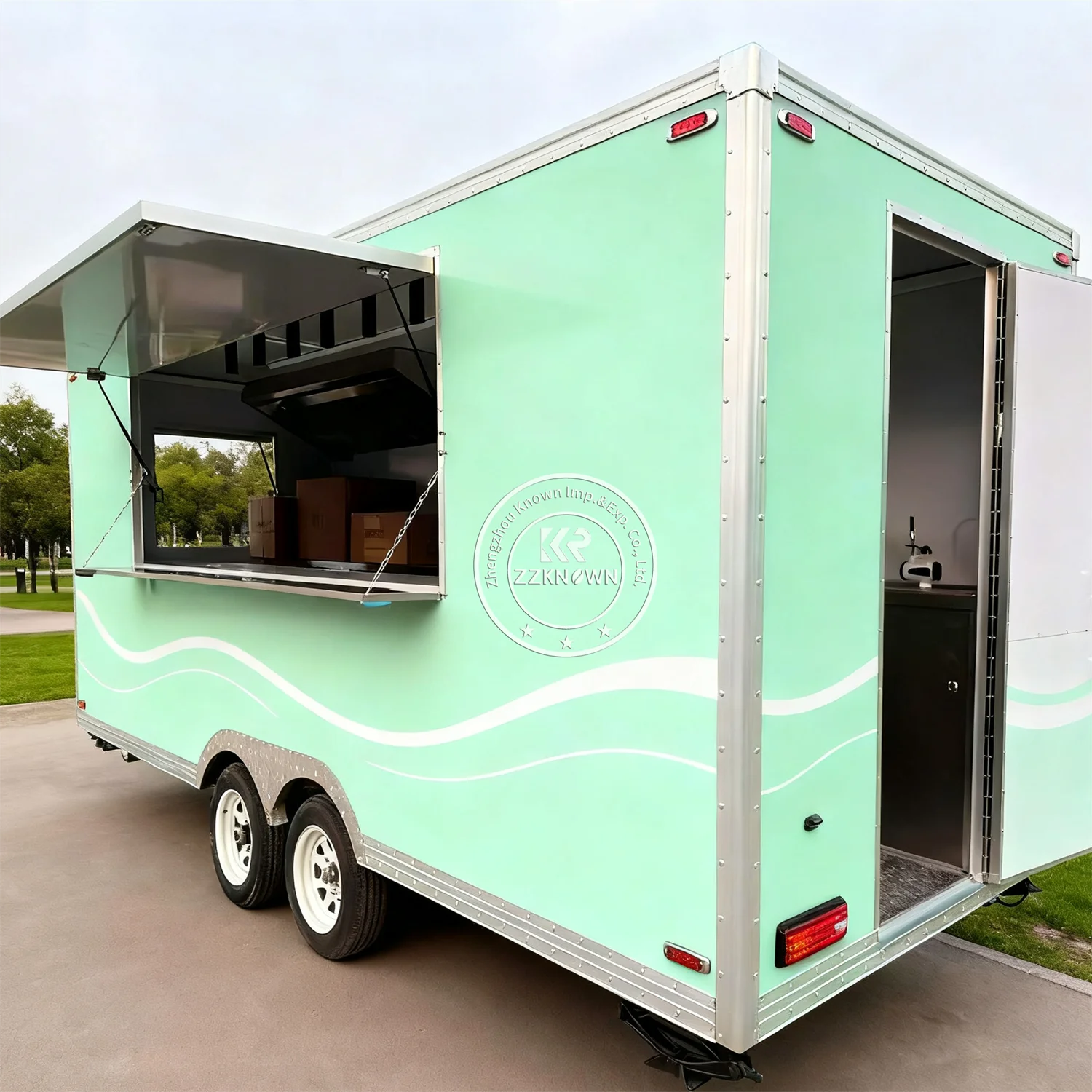 

Concession Food Trailer Fully Equipped Pizza Taco BBQ Burger Food Truck Trailer Mobile Food Truck With Full Kitchen