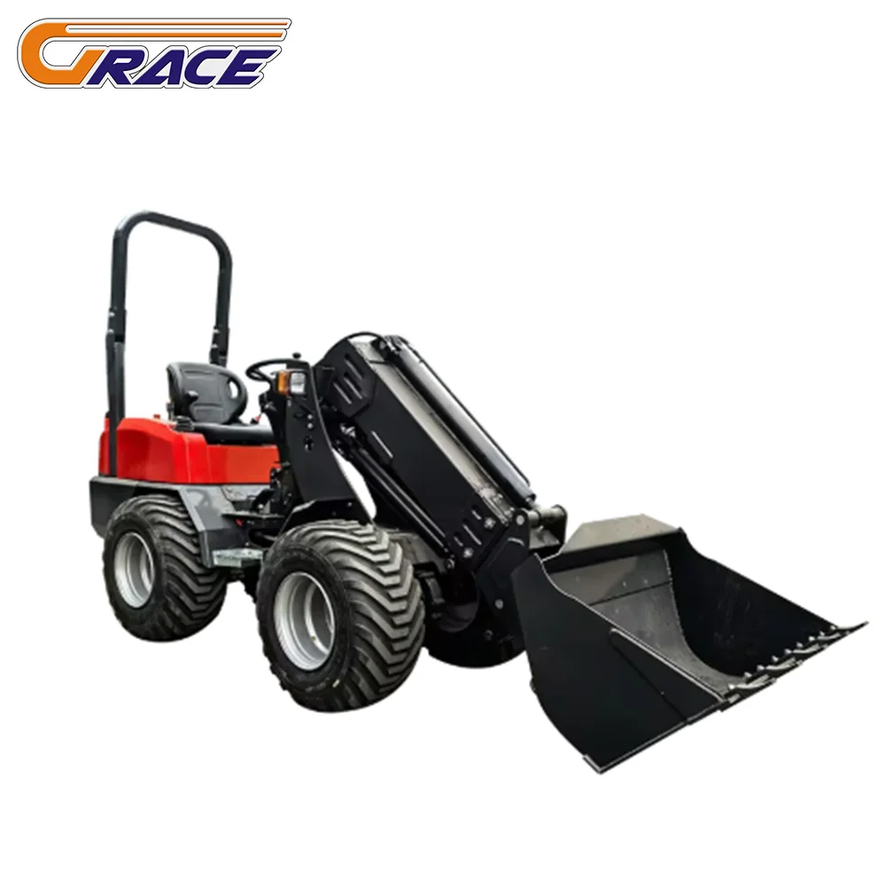 

Индивидуальный телескопический погрузчик, мини-погрузчик, гидравлический колесный погрузчик, специальный телескопический погрузчик для фермы и сада, 1-5 тонн,