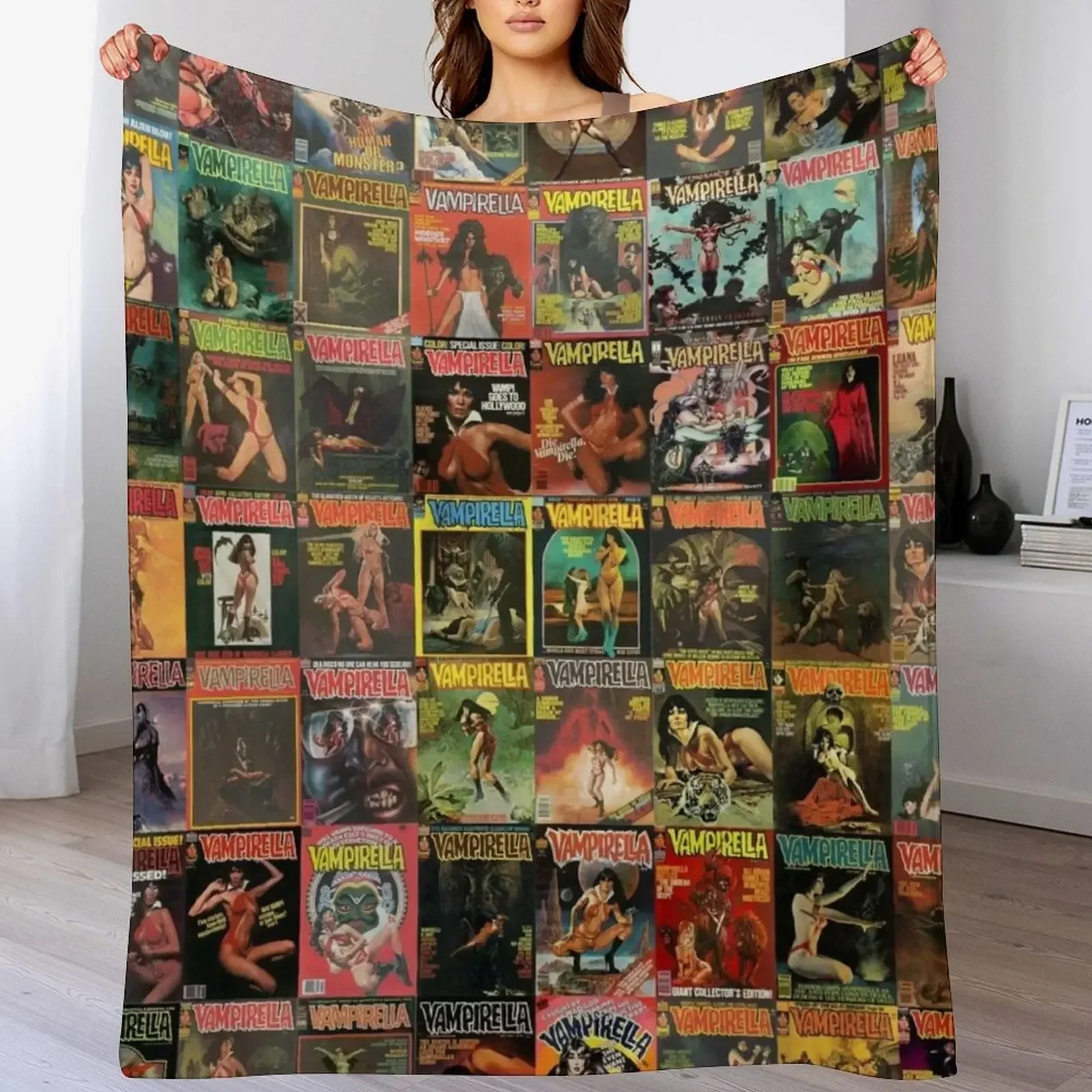 

Vampirella Throw Blanket Color Fast Cozy Throw Blanket