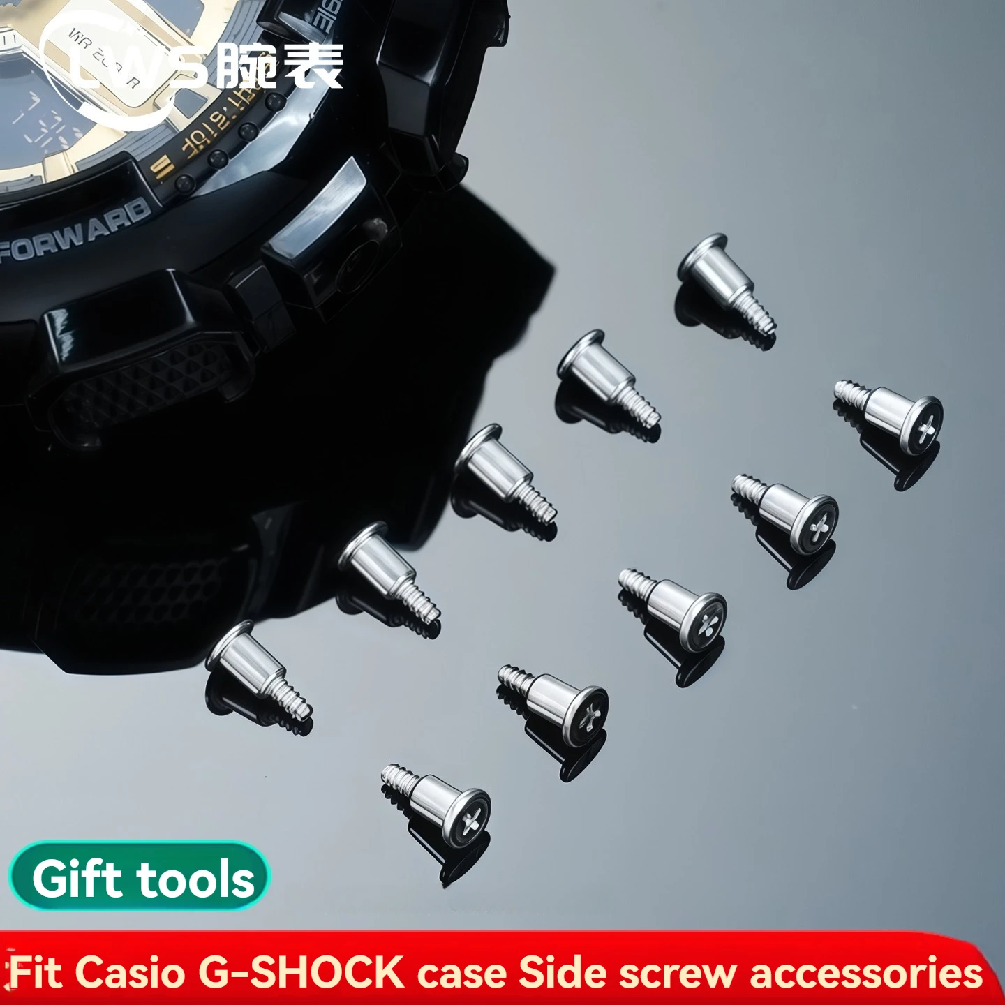 For Casio G-SHOCK Case Side Screw GA-110/120/140 GD-110 120 GAX-100/120/140 Stainless Steel Screws with Tools Watch Accessories