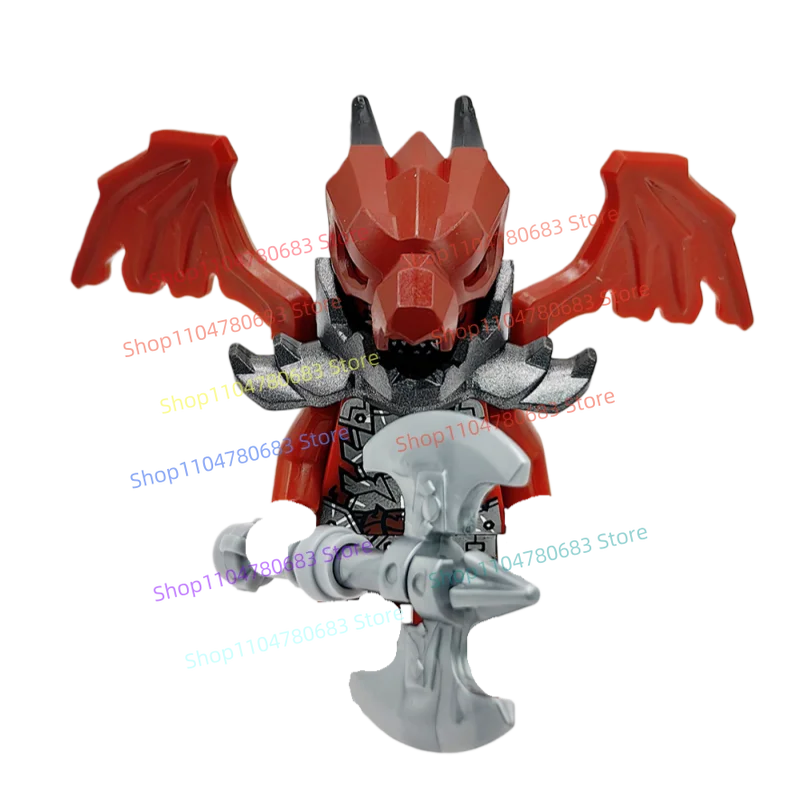 MOC 新しいビルディングブロックミニ人形ドラゴン戦士おもちゃ装飾品スプライシングホリデーギフトグッズ趣味