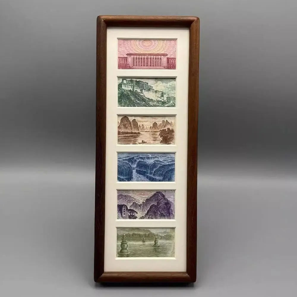6 Card Picture Frame Rectangular Photo Display Frame