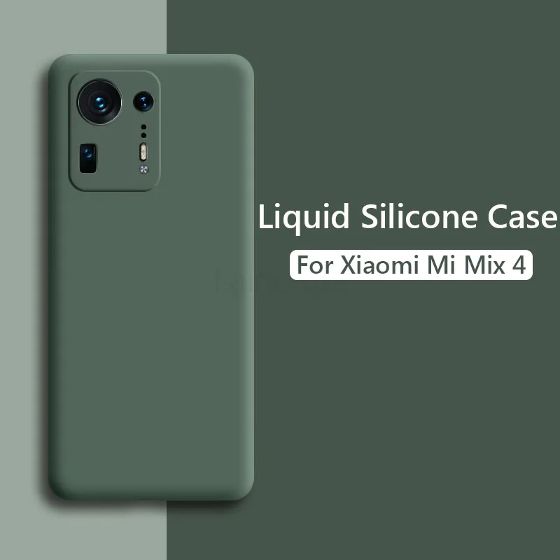 For Xiaomi Mi Mix 4 Case Liquid Silicone Soft Camera Protection Cover On For Xiomi Xiaomi Mi Mix 4 Mix4 Phone Case