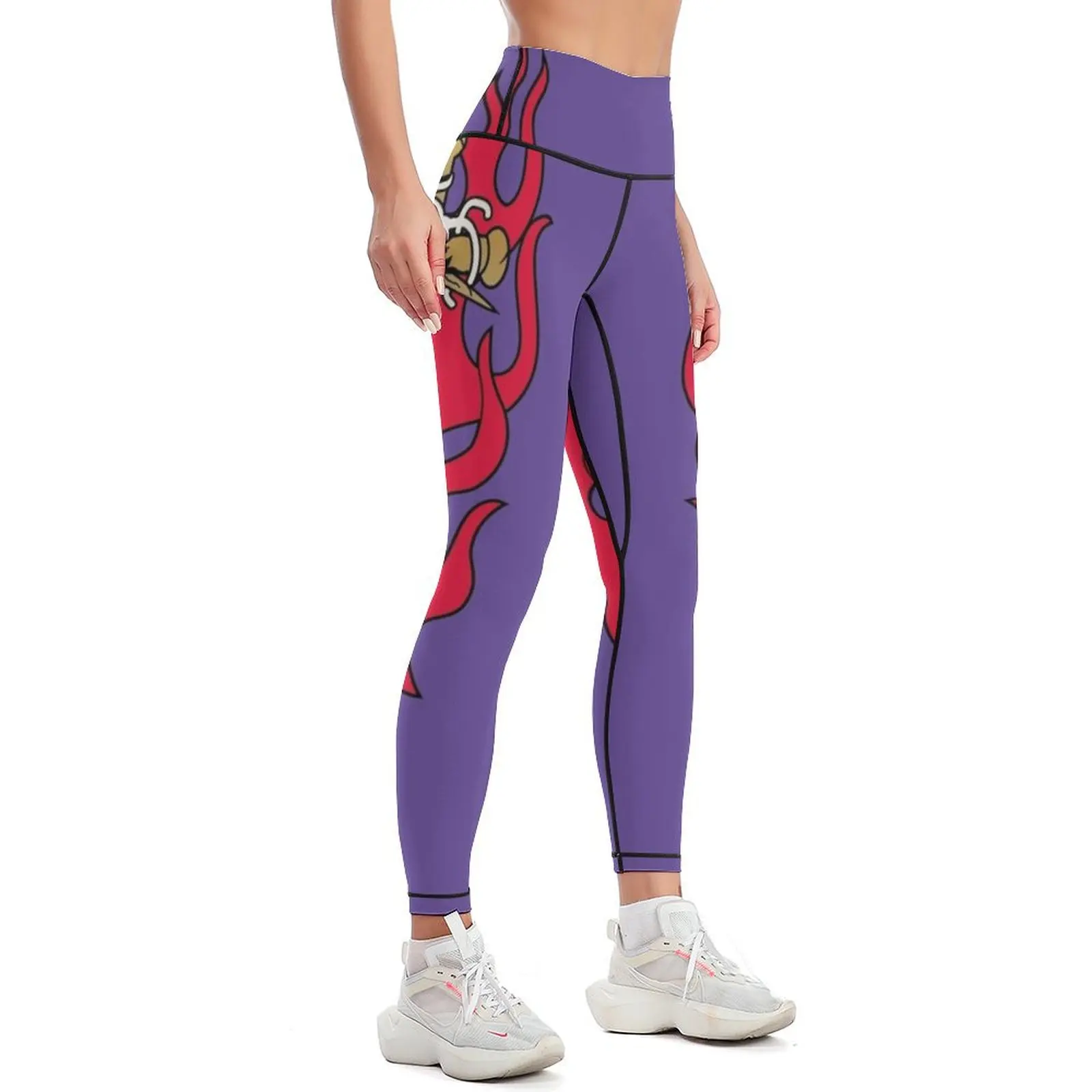 Eddie Flamin' Cross Leggings gym sportswear woman sports shirts gym gym womans Womens Leggings