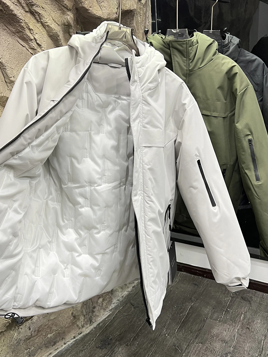 في الهواء الطلق Thiened القطن Jaet الرجال مقنعين الدفء معطف الشتاء العصرية طويلة Sve الوقوف صالح الشباب ular لباس غير رسمي #4