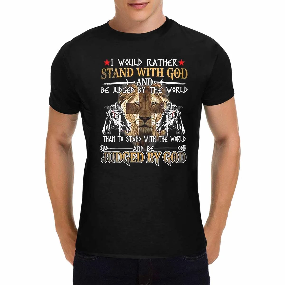 

Christian Faith Inspired T-Shirt, 100% Cotton, Crew Neck S-3XL Birthday T-Shirt Funny Gifts for Men lwf 180g
