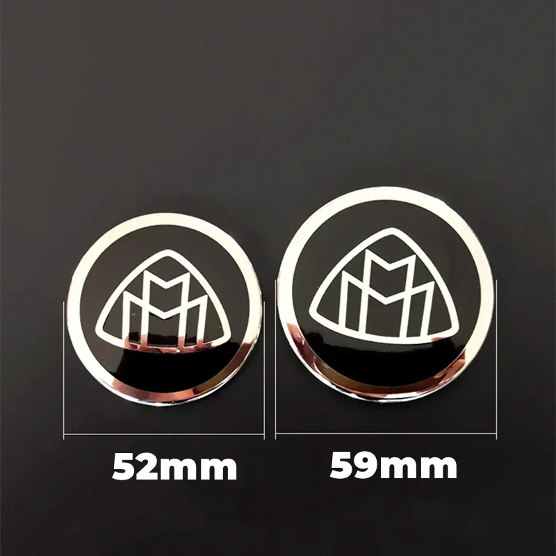 52mm 59mm 73mm Aluminium Alloy Car Steering Wheel Sticker Emblem Badge For Mercedes Benz S320L S400 S500 S600 S680 Accessories