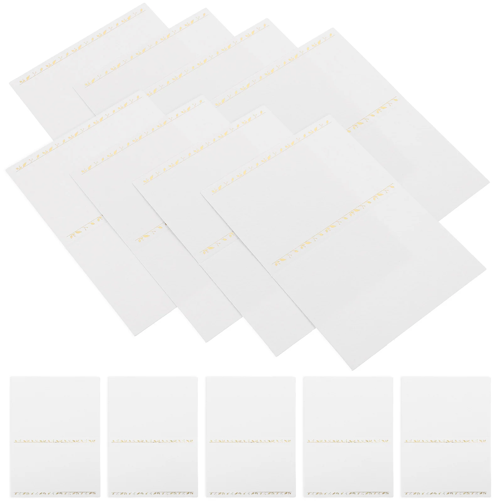 

30 Pcs Greeting Card Table Cards Hot Stamping Small Size Practical Material Appearance Festive Birthday Supplies