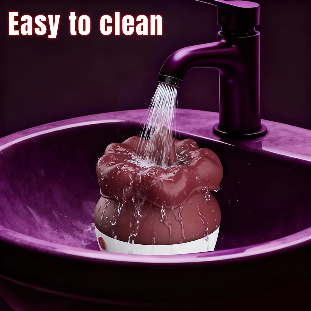 هزاز لعق قوي للنساء محفز البظر أنثى الحلمة عن طريق الفم تهتز ألعاب الجنس الوردي للسلع الكبار