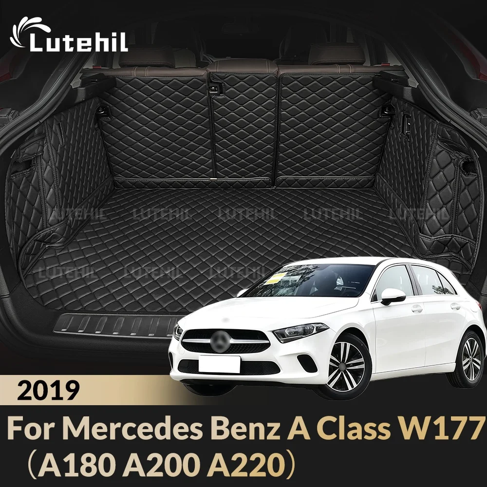 Cargo Liner For Mercedes Benz A Class W177（A180 A200 A220） 2019 Car Trunk Mats Carpet With Backrest Protectors Cargo Mats