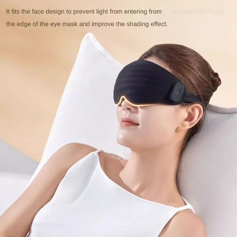 Xiaomi 3D Heating Eye Massager Vibration Hot Compress Relieve Eye Fatigue Sleeping Aid Sunshade Portable Sleeping Mask Eyepatch