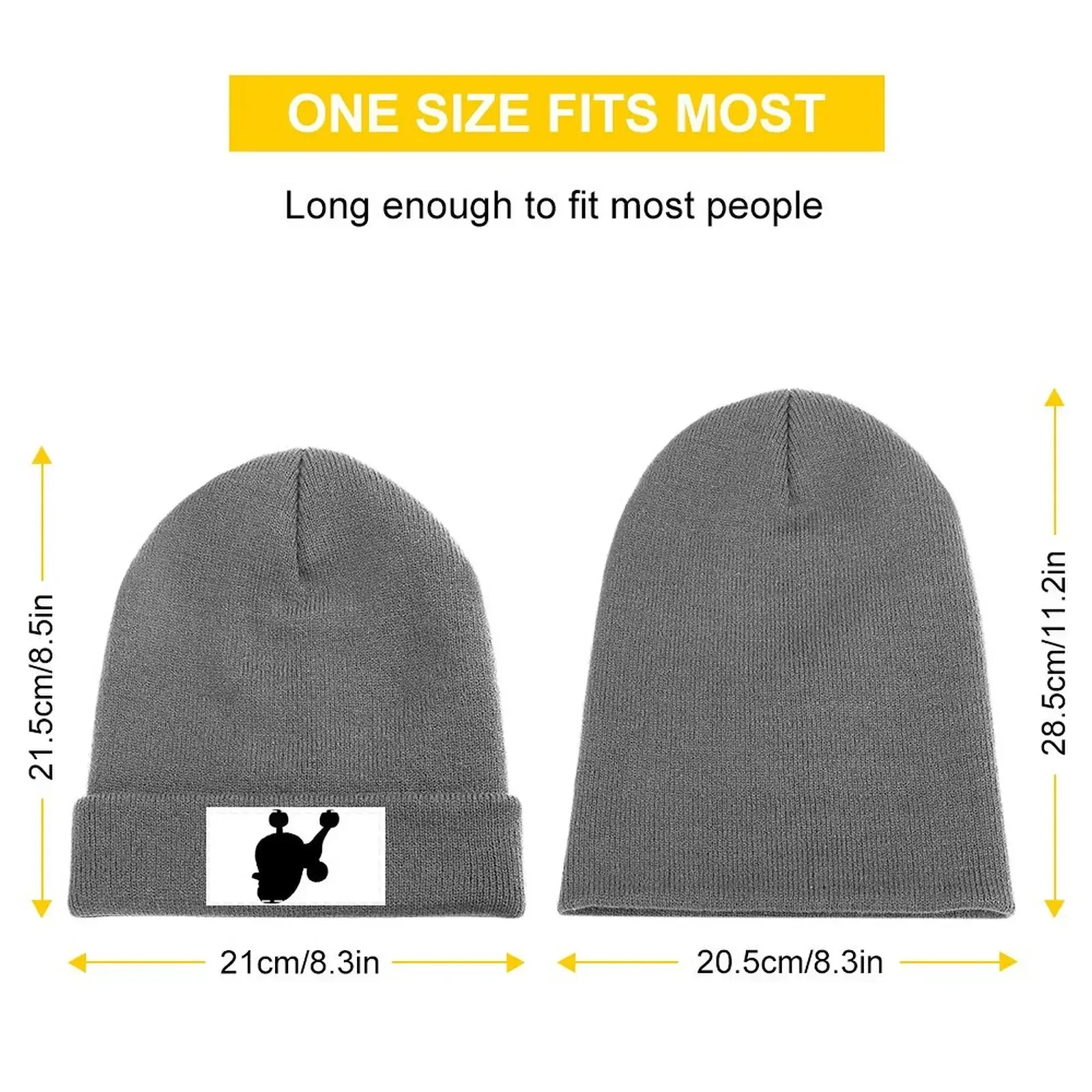 Toy Poodle Upside Down Silhouette Knitted Hat Luxury Hat Luxury Man Hat Women's Beach Outlet Men's