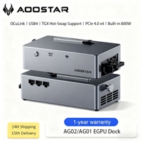 AOOSTAR AG02/AG01 EGPU Dock with OCulink/USB4 Port for Laptop to External Graphic Card PCIe 4.0 x4 High Speed for Macbook