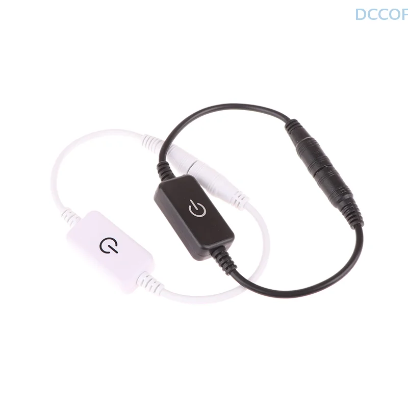 LED Dimmer Switch Controller With DC Plug Brightness Control Touch Switch Light With DC12V 24V Suitable For 5050 3528 2835