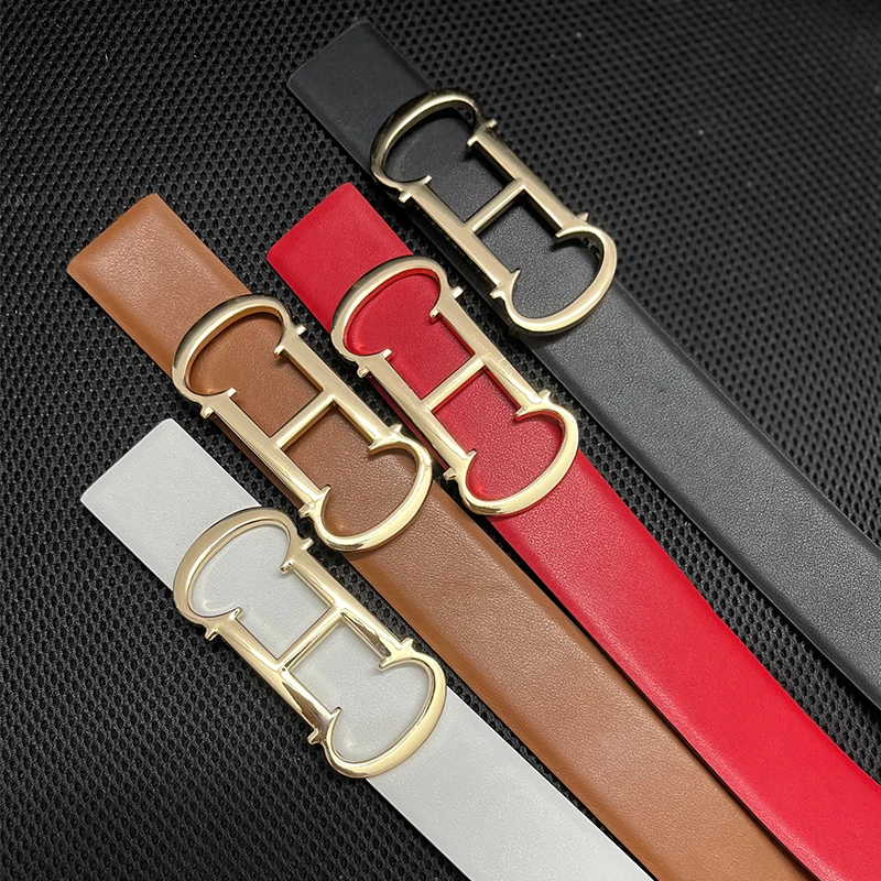 2026 New Wide 4cm Luxury Brand Famous belt Designer Fashion Reversible Women Belt Ladies Girdle New Leather Belt for women dress