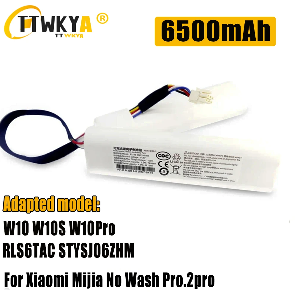 

100%Original 5200mah For Xiaomi Mijia STYTJ06ZHM No Wash pro/2pro Sweeping and mopping integrated robot battery