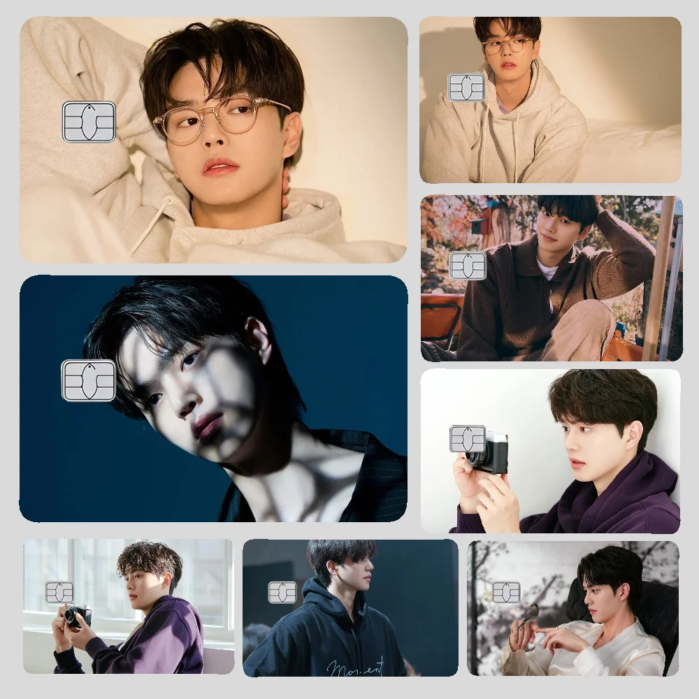 Pegatinas de Actor coreano Song Kang, 4 Uds., pegatinas de piel de tarjeta de crédito de PVC, película protectora autoadhesiva extraíble
