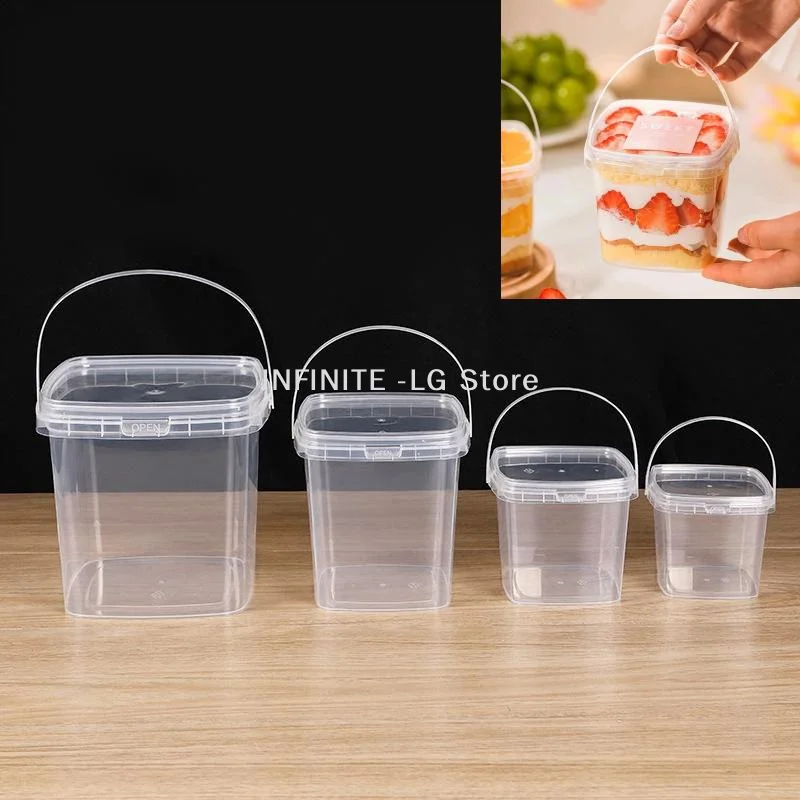 Food Storage Containers - 10 قطع من الدلاء البلاستيكية سعة