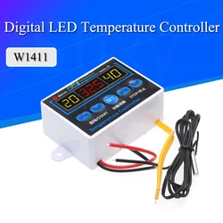 AC220V DC12V 10A dijital LED sıcaklık kontrol cihazı termostat kontrol değiştirme sensörü