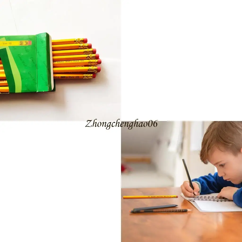 Lápis hexagonal com lápis escrita a da borracha lápis para Kid 601f