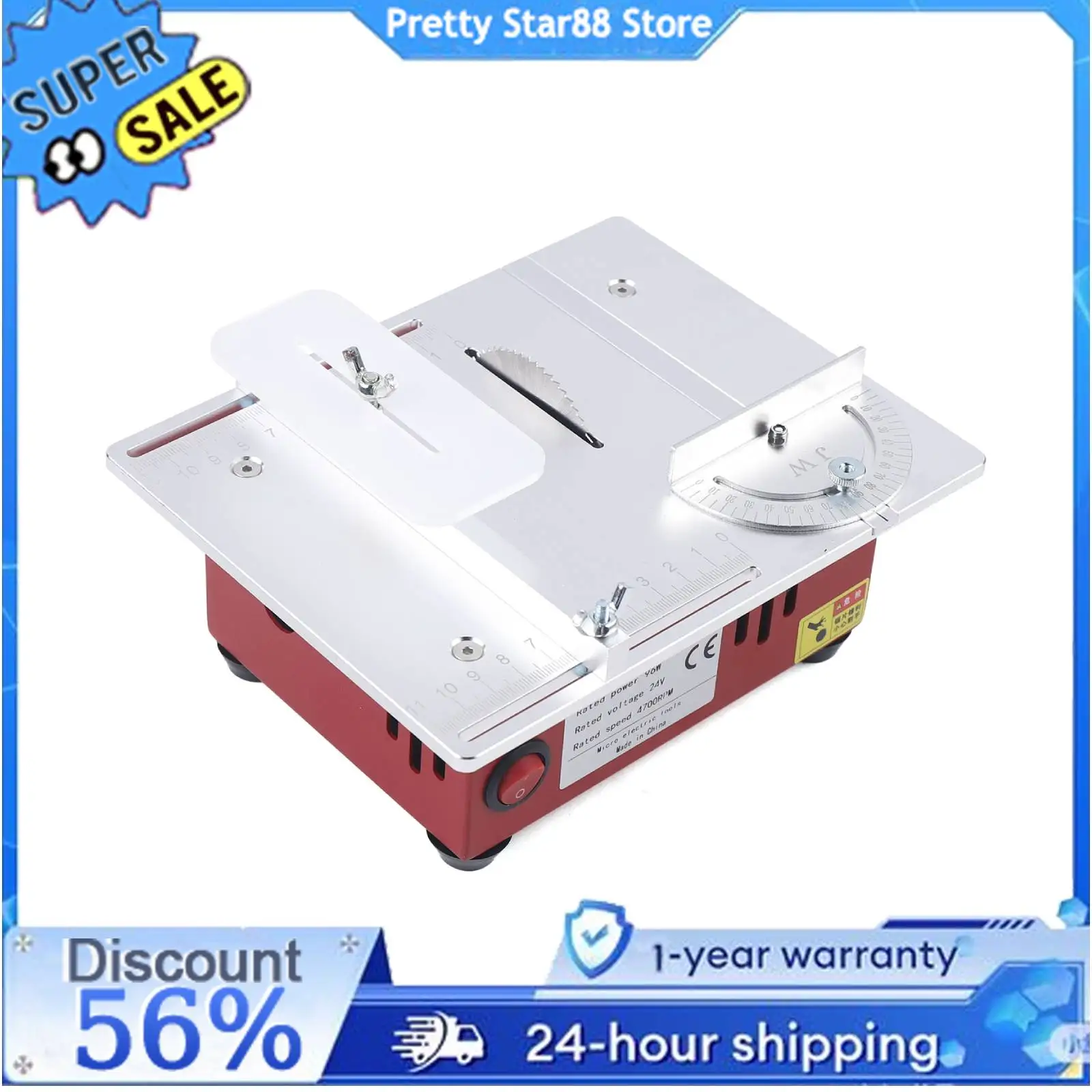 

Mini Table Saw Precision Design DIY Chainsaw for Plastic Metal Wood Cutting Tool 96W