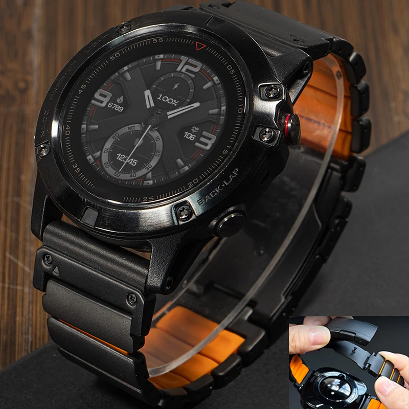 26mm Titanium Band for Garmin Watch Fenix9 8 7X Pro 6X 5X Tactix 7 EPIX Pro 51mm Bracelet Enduro 3 2X Instinct 3 Quick Fit Strap