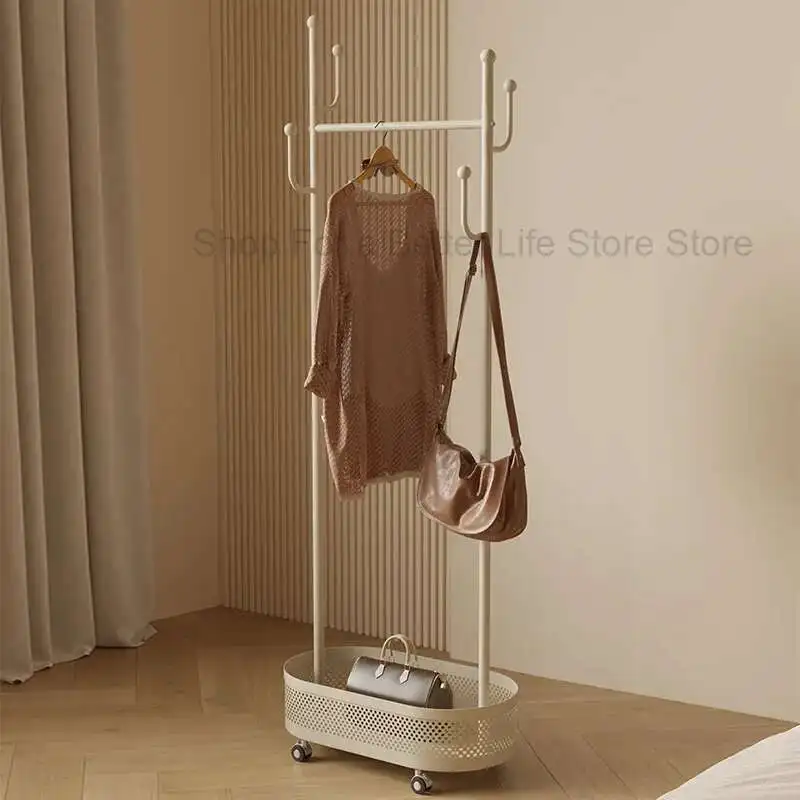 

White Storage Clothing Rack Standing Bag Bedroom Boutique Space Saving Clothing Rack Dress Rack De Ropa Designer Furniture