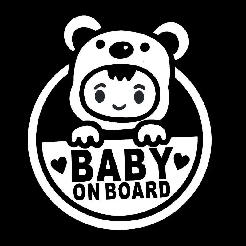 LYKX Funny Baby on Board Car Sticker Reflective Automobiles Motorcycles Exterior Accessories PVC Decals for Bmw Audi Vw view 3