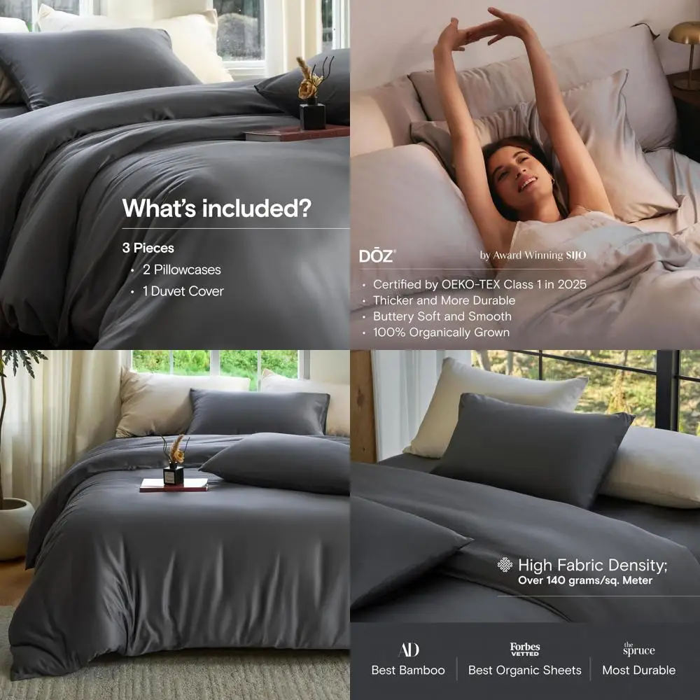 

Комплект пододеяльников DOZ, 100% вискоза поставляется из бамбука, органически выращенная, мягкая пустышка, охлаждающие пододеяльники, высокий GSM, 1 пододеяльник