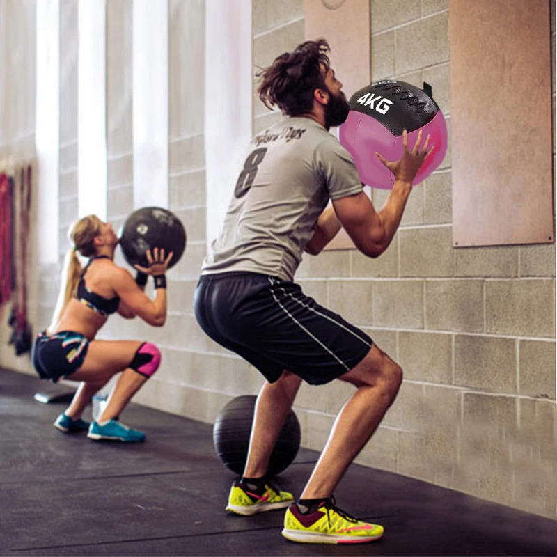 

Wholesale Custom Home Gym PVC Medicine Wall Ball Soft Leather Exercise Style