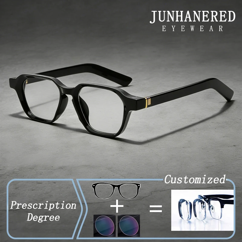 

New Fashion Metal Core High Quality Frame Photochromic Prescription Glasses Anti Blue Light Hyperopia Myopia Astigmatism Eyewear