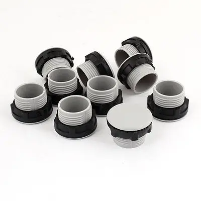 

1/2" PT Thread Gray Plastic Circle Button Switch Panel Plugs