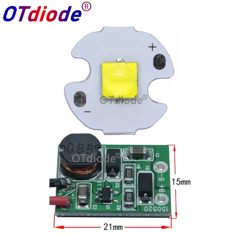 2Set 10W 12V 1A tdled Ceramic 5050 Cold White Warm White LED Emitter Diode +10W DC12V 1A LED Driver for DIY parts