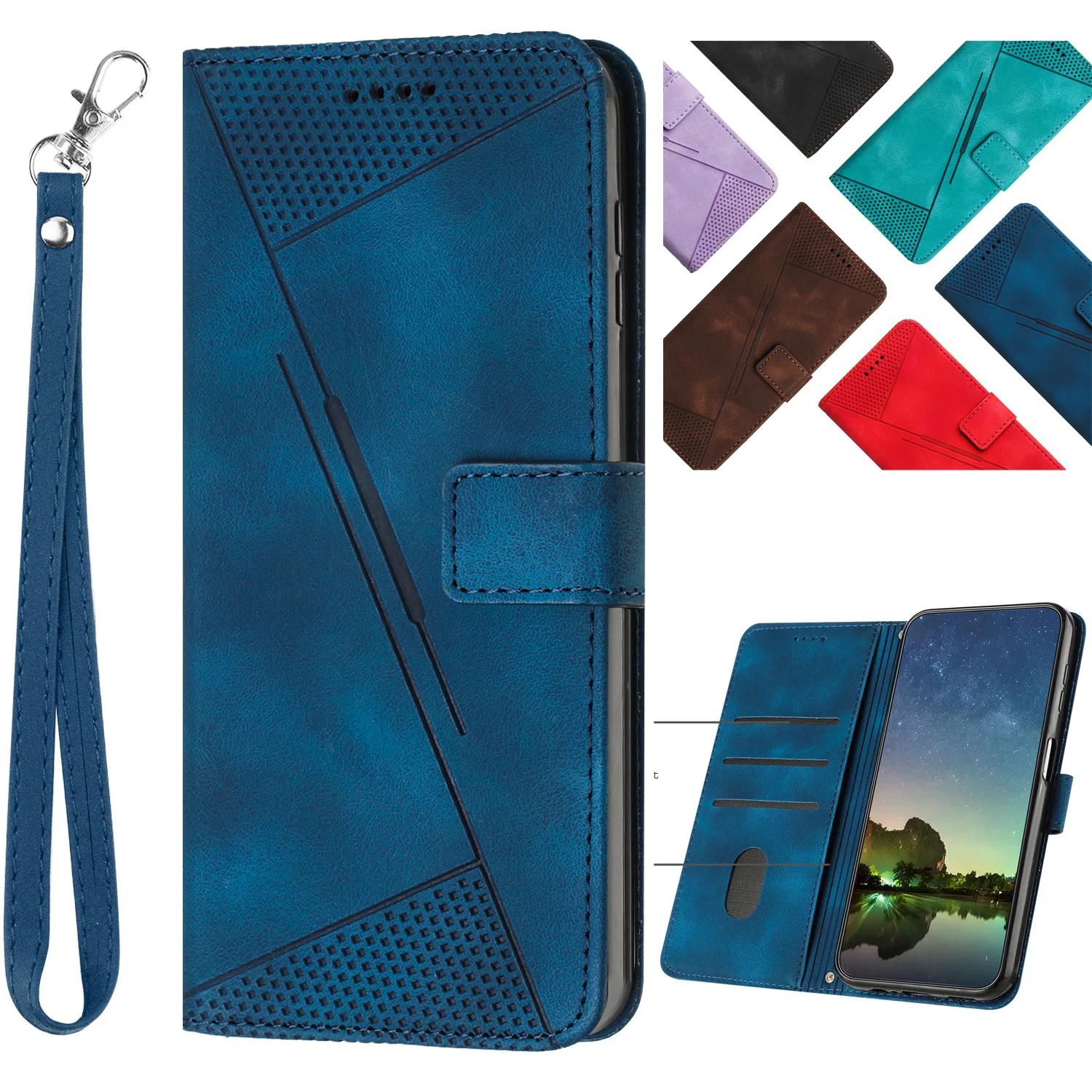 Portemonnee magnetische flip met kaartsleuf lederen tas voor iPhone 16 Pro Max 16e 15 Plus 14 13 12 11 8 7 X XS XR SE 2020 2022